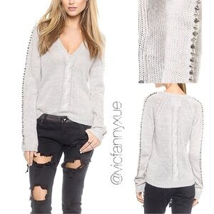 One by one teaspoon spiked sweater xs